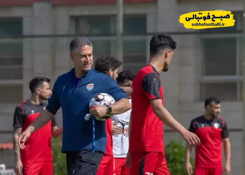 حمید مطهری در تمرین فولاد