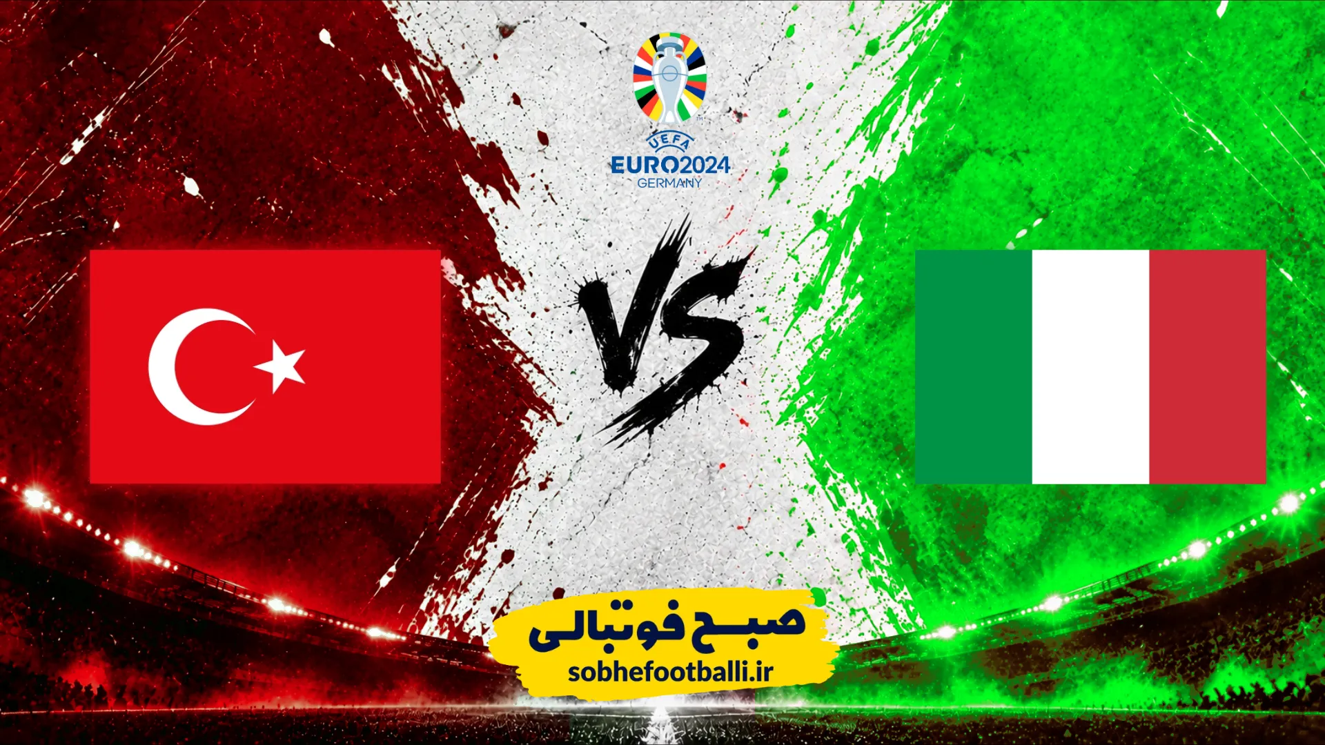 پوستر بازی ایتالیا و ترکیه