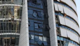 تخریب ساختمان حکومتی اسرائیل در حمله موشکی ایران