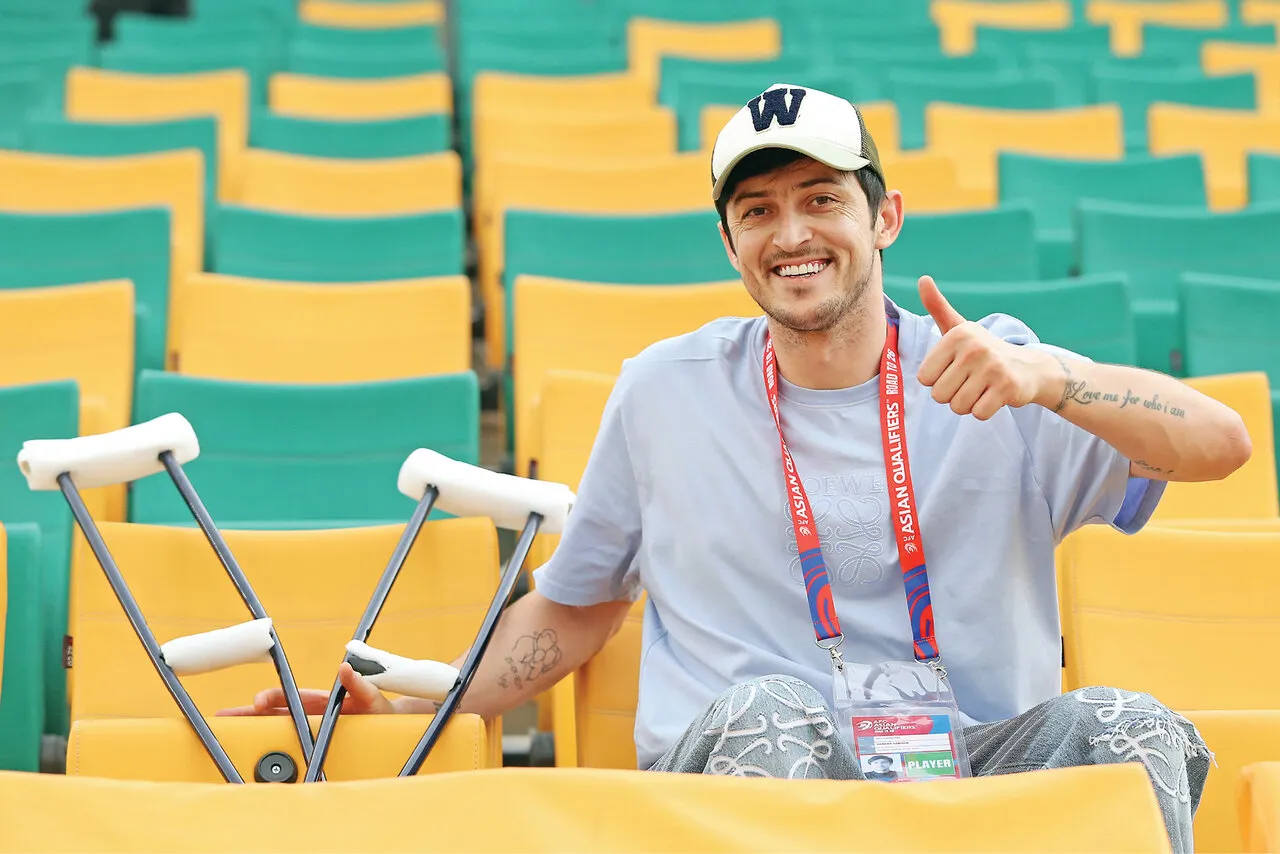 سردار آزمون مهاجم ایرانی تیم فوتبال شباب الاهلی