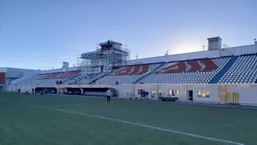 گاف عجیب مسئولان استادیوم سیرجان