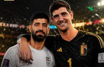 (عکس) اقدام غیرمنتظره ستاره رئال بعد از بازی با ایران؛ کورتوا کنعانی&zwnj;زادگان را فالو کرد