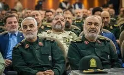 تصویری از پیکر سردار سلامی در معراج شهدا