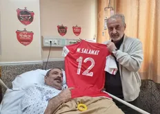 تصویر خبر عیادت درویش از هوادار متعصب پرسپولیس