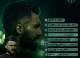 بازگشت لژیونر ایرانی چوارقورنه به اوج؛ امار موفق علی مبارکی درلیگ ستارگان عراق