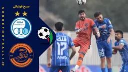 خلاصه بازی استقلال ۲ - ۱ پادیاب خلخال | آسانی؛ فرشته نجات آبی&zwnj;ها