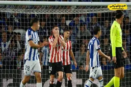 اتلتیک بیلبائو و سوسیداد بدون برنده؛ اخراج جنجالی براز مندز خبرساز شد