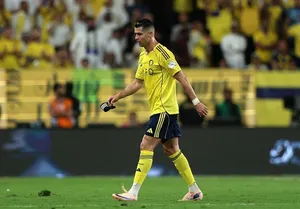 گل اول النصر مقابل ابها توسط کریستیانو رونالدو