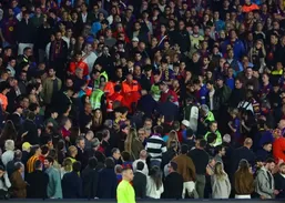 توقف ۱۵ دقیقه&zwnj;ای بازی بارسلونا و سلتاویگو به دلیل ایست قلبی یک تماشاگر در نیوکمپ