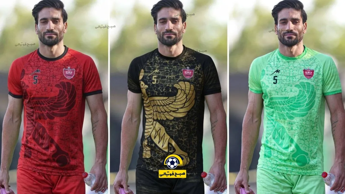 کیت تمرینی پرسپولیس با الهام از شاهباز هخامنشی؛ جذاب&zwnj;تر از لباس اصلی؟