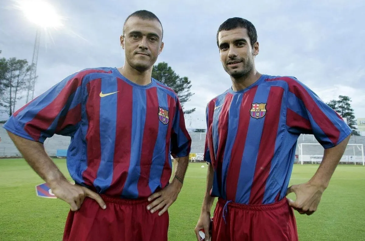 عکس زیرخاکی گواردیولا، مورینیو و انریکه در بارسلونا