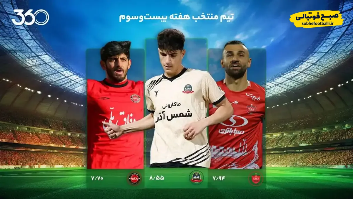 ترکیب منتخب هفته بیست و سوم لیگ برتر