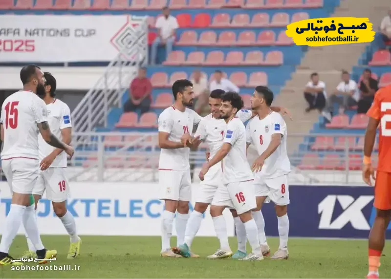 جدول گروه ایران در تورنمت کافا | ۱۱ شهریور ۱۴۰۴