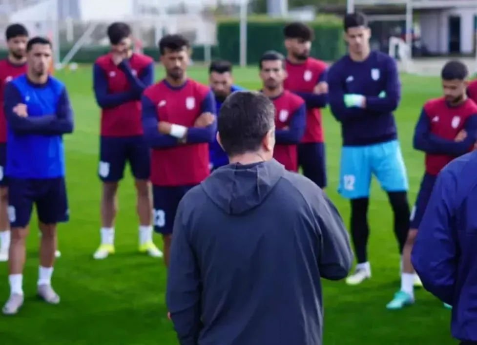 تمرین تیم ملی ایران با حضور قلعه نویی