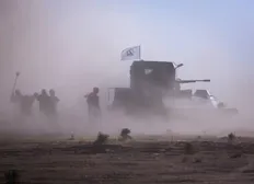 تصویر خبر حمله هوایی آمریکا به پایگاه الحشد الشعبی در موصل