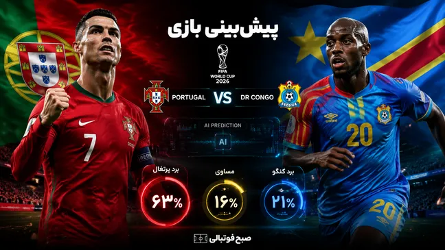پیش‌بینی هوش مصنوعی از بازی پرتغال و کنگو در جام جهانی ۲۰۲۶؛ آخرین مأموریت رونالدو آغاز می‌شود