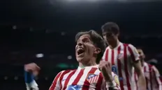 سیمئونه بعد از گل اول اتلتیکومادرید به بارسلونا 